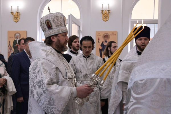 Состоялась церемония освящения храма великомученика Георгия Победоносца при Академии
