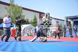 В Апаринках наградили победителей 1-ого международного гран-при профессионального мастерства пожарных и спасателей