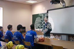 Сегодня в Академии прошли практические занятия с обучающимися кадетского класса