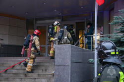 На территории Академии состоялись пожарно-тактические учения
