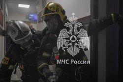 В общежитии Академии состоялись тренировочные пожарно-тактические учения