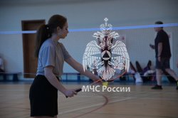В  Академии состоялись V соревнования по бадминтону
