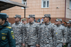 На плацу вуза состоялся общеакадемический развод