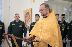 В храме великомученика Георгия Победоносца при Академии совершили чин великого освящения воды