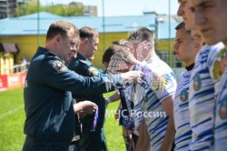 В Москве наградили победителей Спартакиады МЧС России по регби-7 