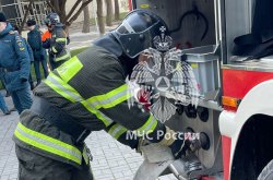 У курсантов 2 курса Академии продолжается практическая подготовка в учебной пожарно-спасательной части вуза, расположенной в с. Дивноморское Краснодарского края.