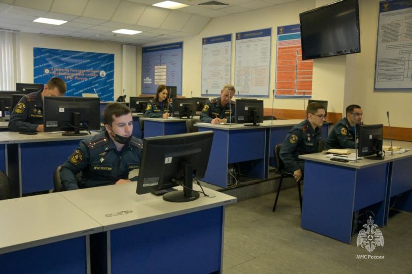 Личный состав Академии принимает участие в штабной тренировке по гражданской обороне 