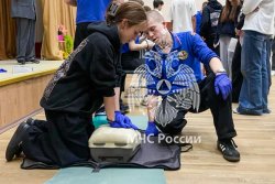 Cтуденты Академии провели профориентационное занятие для десятиклассников