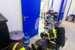  На Кубани курсанты Академии ликвидировали условный пожар