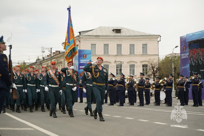 Парадные расчеты Академии приняли участие в Парадах, посвященных празднованию 79-й годовщины Победы в Великой Отечественной войне