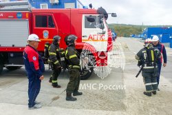  На Кубани курсанты Академии ликвидировали условный пожар