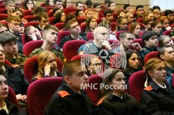Встреча с кадетами в АГПС МЧС России