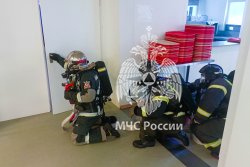  На Кубани курсанты Академии ликвидировали условный пожар