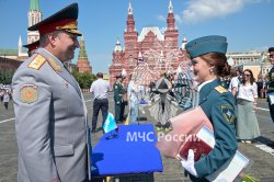 На Красной площади состоялся выпуск молодых специалистов