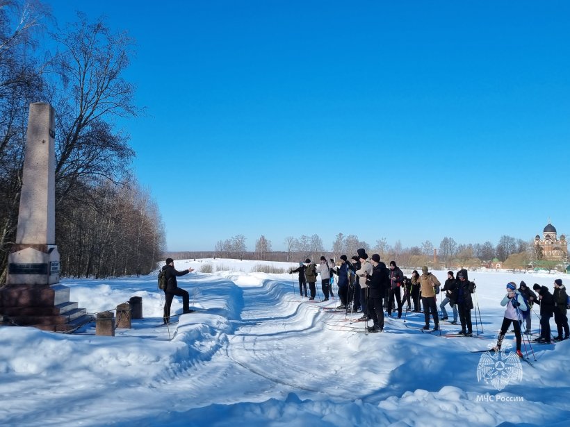 Поисковики Академии совершили лыжный поход по Бородинскому полю