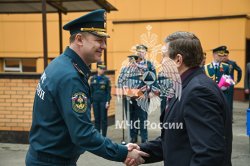 в Академии состоялось торжественное построение ко Дню пожарной охраны