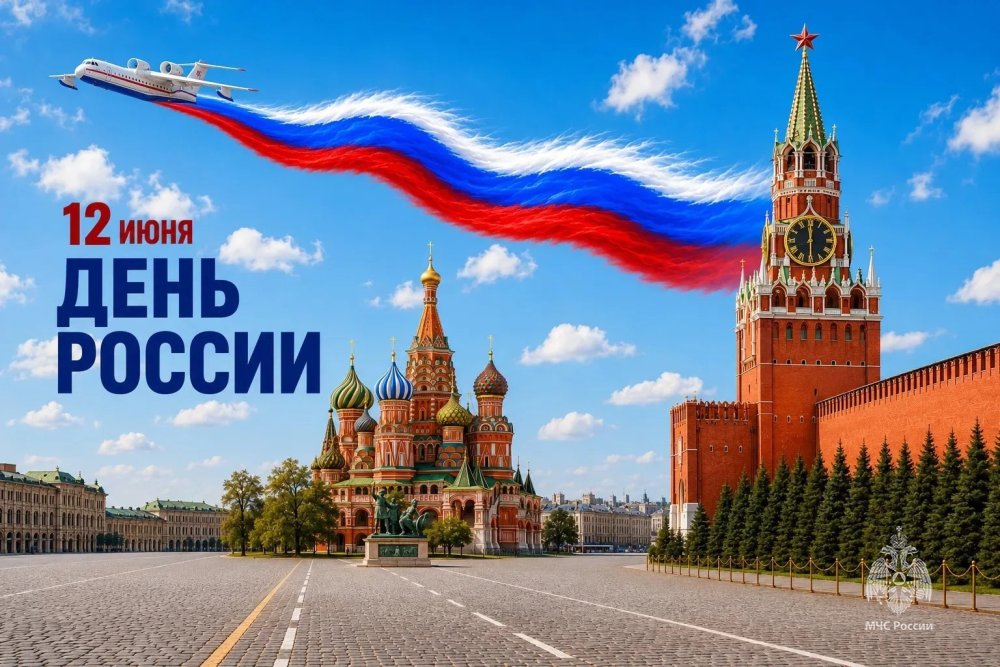 Поздравление главы МЧС России Александра Куренкова с Днем России 