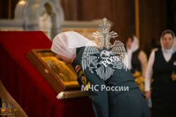 Личный состав Академии принял участие в молебне в честь иконы Божьей Матери "Неопалимая Купина"