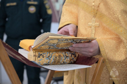 В храме великомученика Георгия Победоносца при Академии совершили чин великого освящения воды