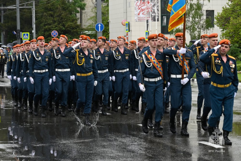 Парадные расчёты Академии приняли участие в Парадах Победы, посвященных празднованию 78-й годовщины Победы в Великой Отечественной войне
