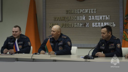 Курсанты Академии прибыли в Университет гражданской защиты МЧС Беларуси