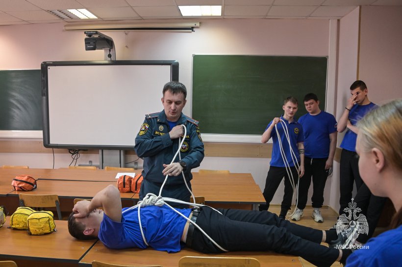 Сегодня в Академии прошли практические занятия с обучающимися кадетского класса