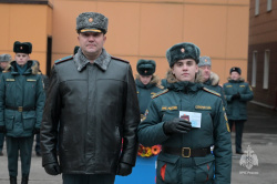 На плацу состоялось ежемесячное построение постоянного и переменного состава Академии