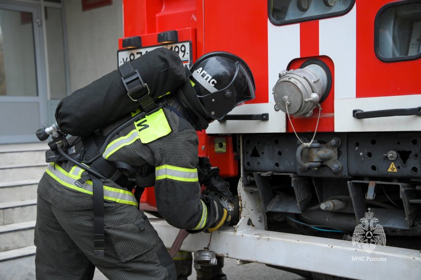 В общежитии Академии состоялись тренировочные пожарно-тактические учения