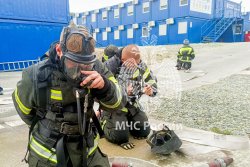  На Кубани курсанты Академии ликвидировали условный пожар