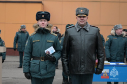 На плацу состоялось ежемесячное построение постоянного и переменного состава Академии