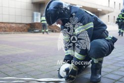 Курсанты Академии приняли участие в пожарно-тактических учениях на объекте с массовым пребыванием людей