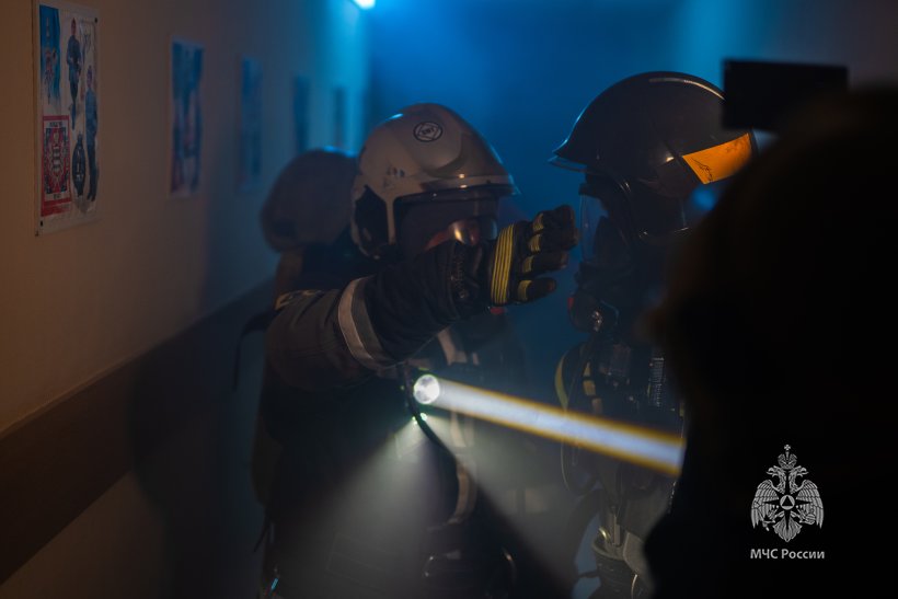 В Академии прошли тренировочные пожарно-тактические учения