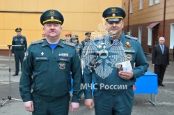 В Академии состоялось торжественное построение ко Дню пожарной охраны