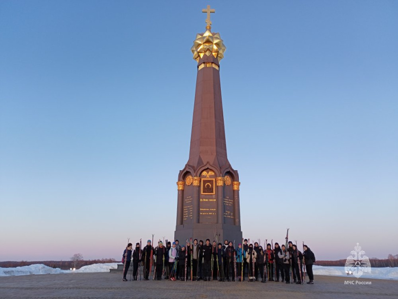 Поисковики Академии совершили лыжный поход по Бородинскому полю