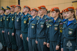 Личный состав Академии проводил поисковый отряд вуза на осеннюю Вахту Памяти