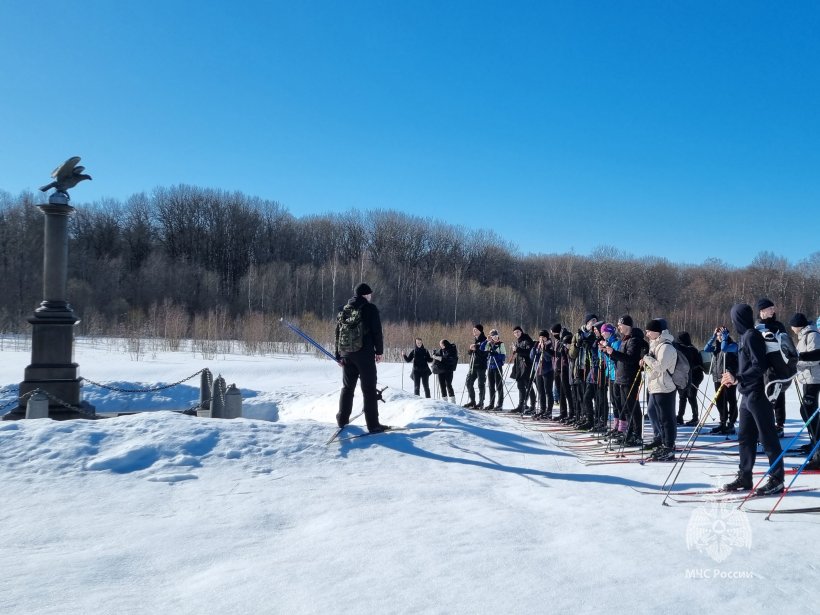Поисковики Академии совершили лыжный поход по Бородинскому полю