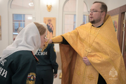 В храме великомученика Георгия Победоносца при Академии совершили чин великого освящения воды