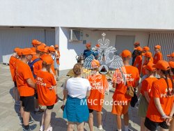 Личный состав Академии провел открытый урок во Всероссийском детском центре "Орленок"