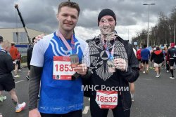 Личный состав Академии принял участие в Московском полумарафоне