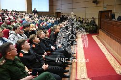 Встреча с кадетами в АГПС МЧС России