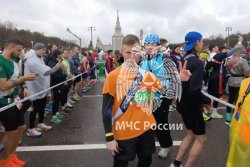 Личный состав Академии принял участие в Московском полумарафоне