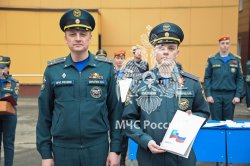 В Академии состоялось торжественное построение ко Дню пожарной охраны