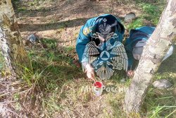 Поисковики Академии установили памятник советским воинам