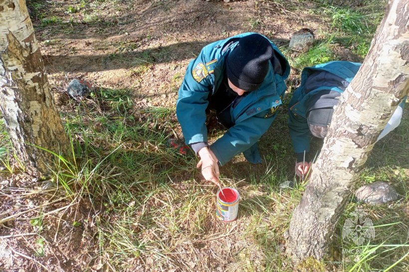 Поисковики Академии установили памятник советским воинам