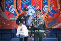 В Апаринках наградили победителей 1-ого международного гран-при профессионального мастерства пожарных и спасателей