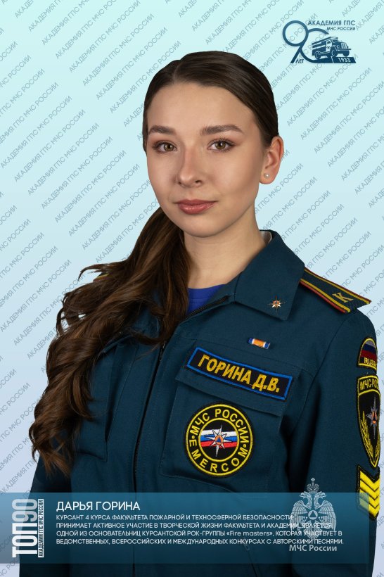 Пятая десятка ТОП-90 обучающихся Академии ГПС МЧС России