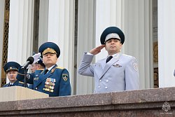 В Москве первокурсники Академии ГПС МЧС России приняли Присягу