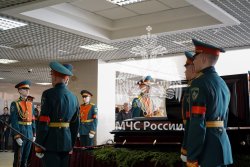 Личный состав МЧС России простился с Алексеем Федосеевым 