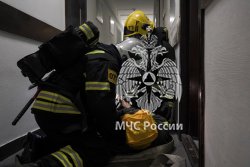 В общежитии Академии состоялись тренировочные пожарно-тактические учения