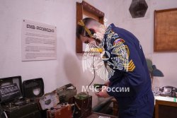 Курсанты вуза в рамках выездного занятия посетили защитное сооружение гражданской обороны